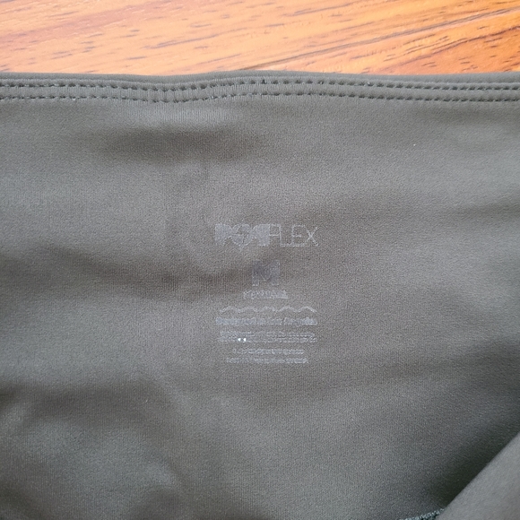 Popflex Active Cargo Drawstring Legging in Olive Green - Picture 5 of 6